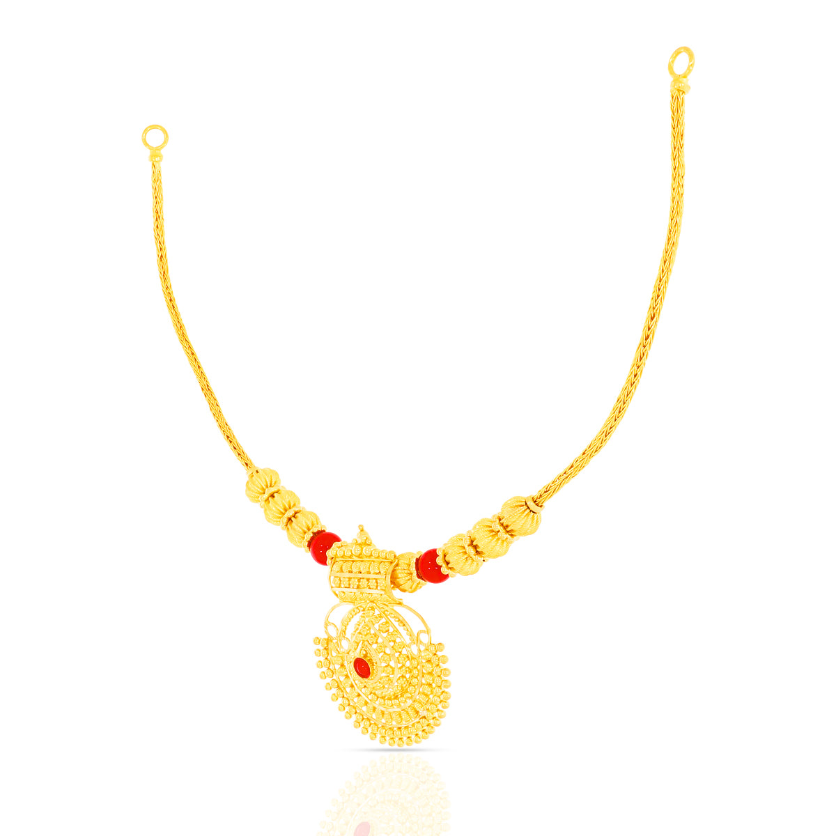 Classy Regal 22K Gold Short Necklace