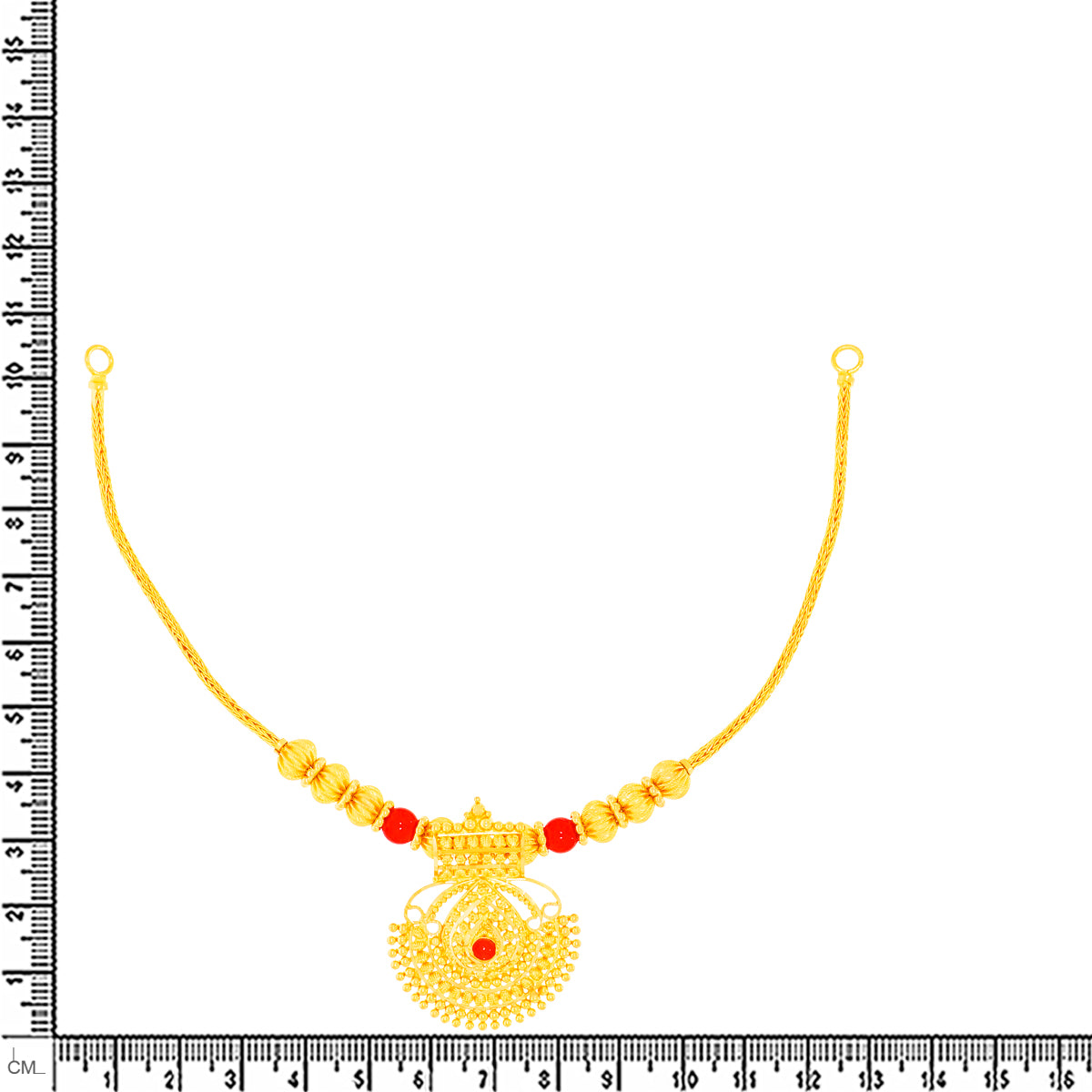 Classy Regal 22K Gold Short Necklace