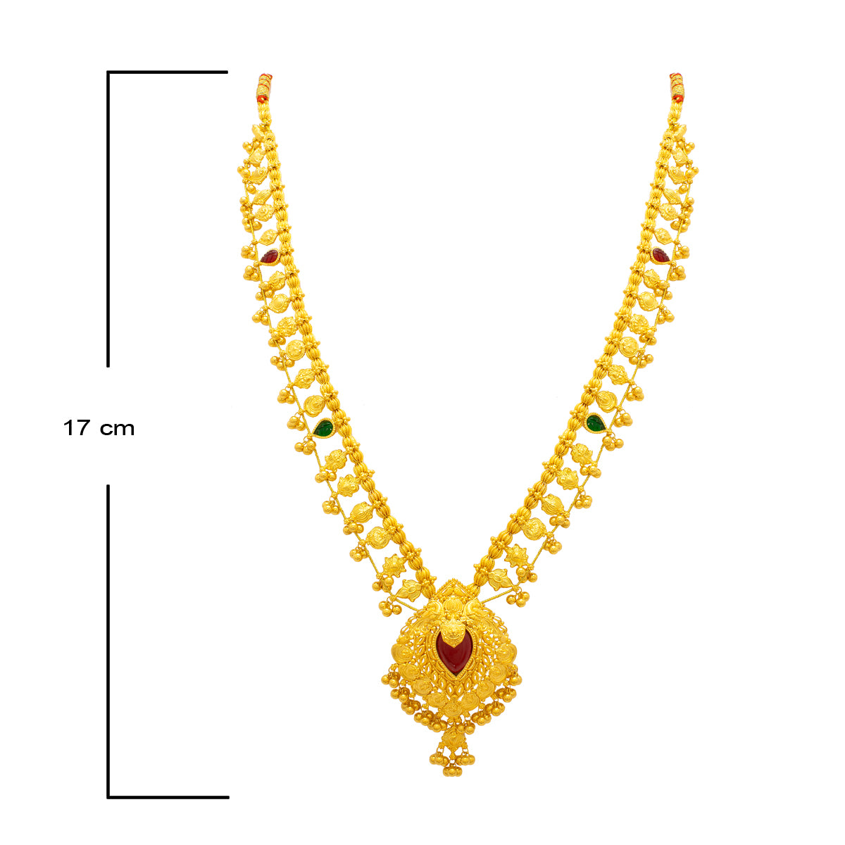 Deluxe Vintage Flair 22K Gold Long Necklace