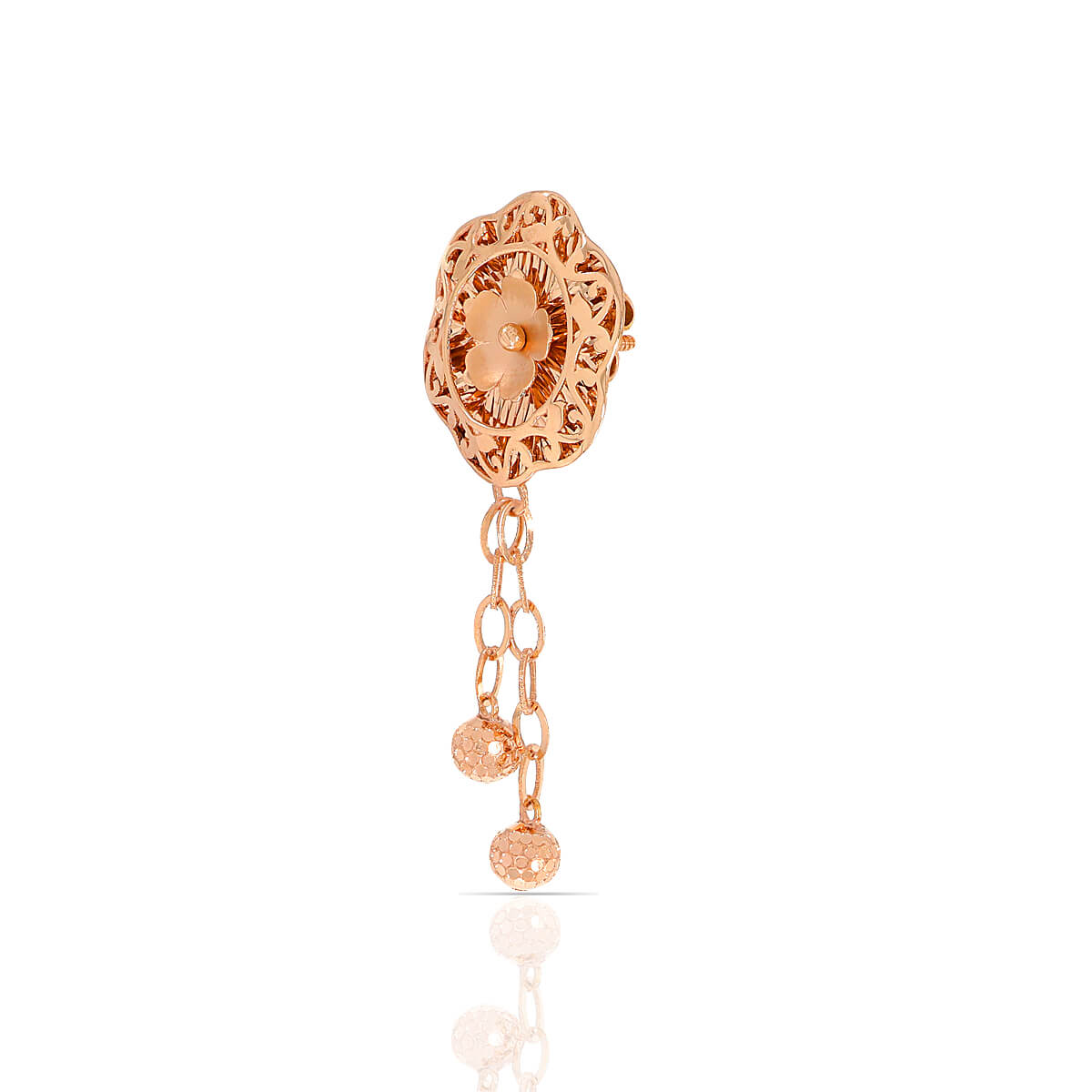 Bold Hexa Rose Gold Short Necklace