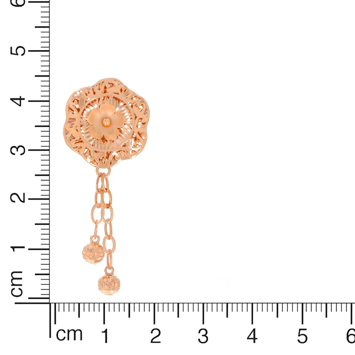 Bold Hexa Rose Gold Short Necklace