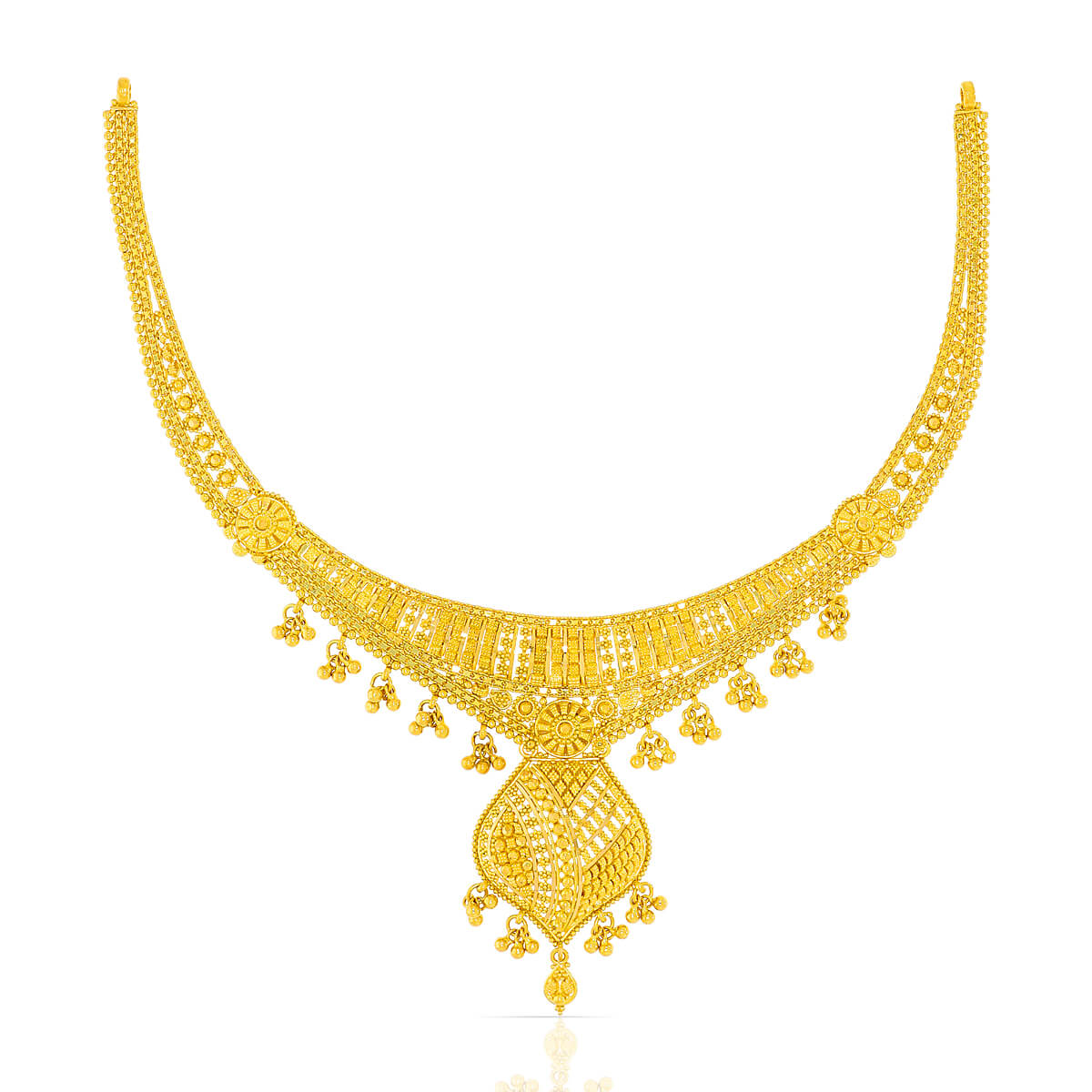 Majestic Glamour Wedding Gold Necklace