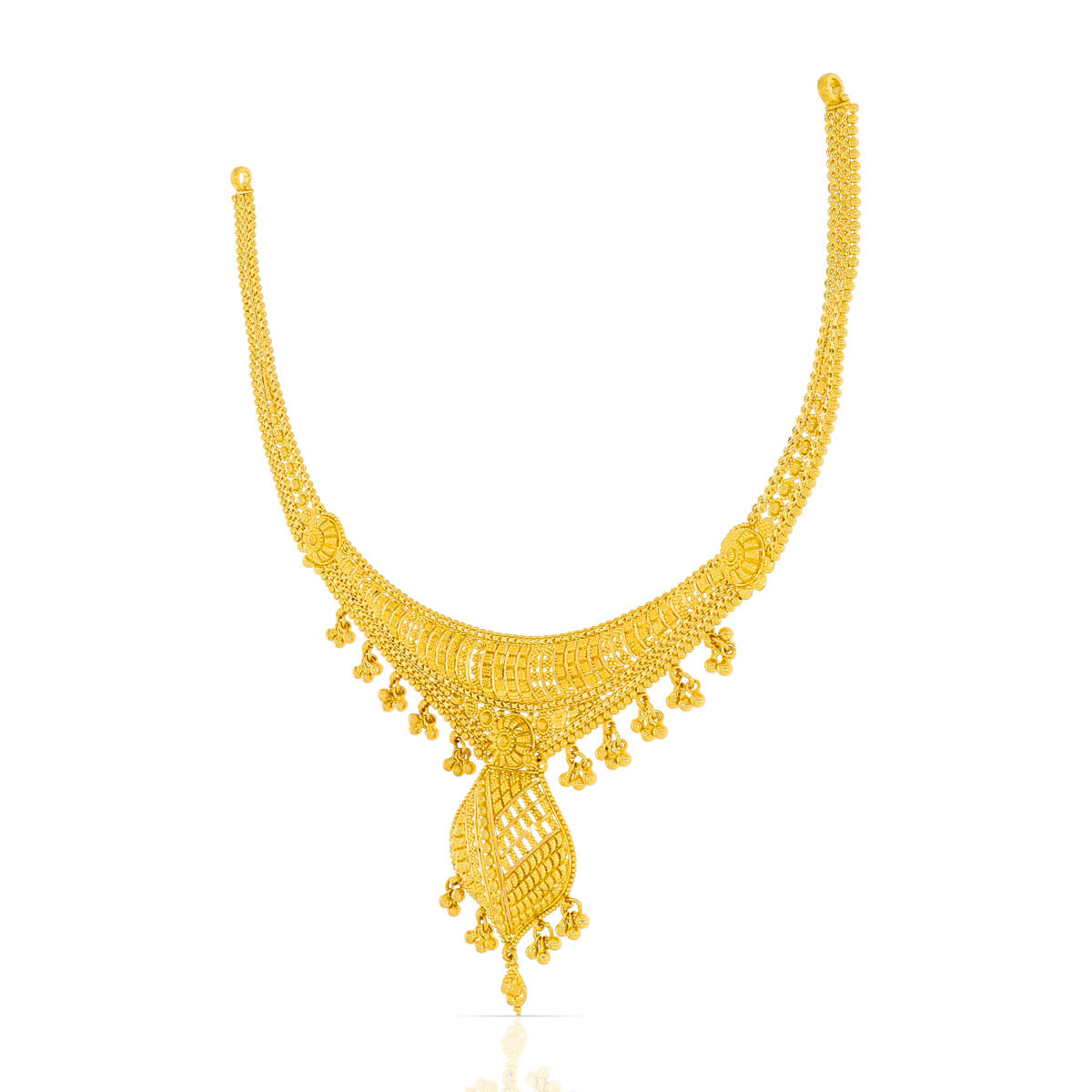 Majestic Glamour Wedding Gold Necklace