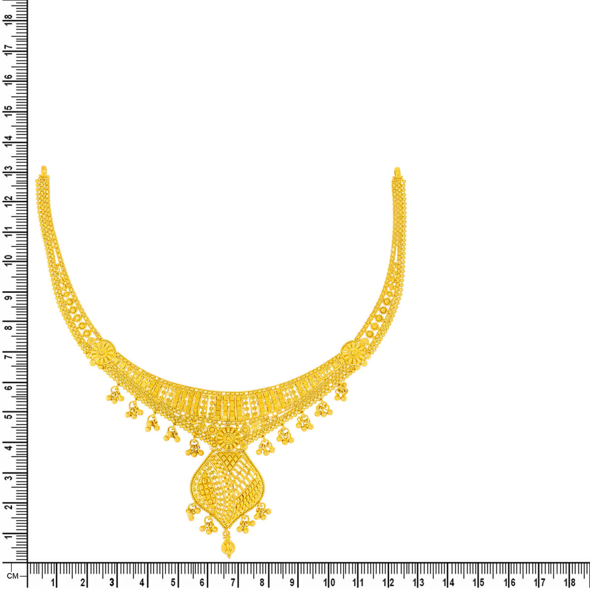 Majestic Glamour Wedding Gold Necklace