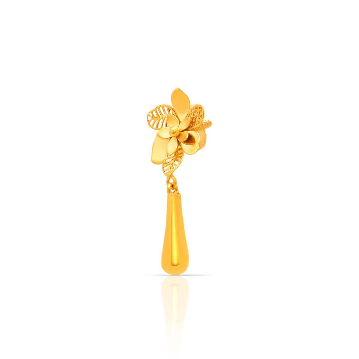Soft Blossom Charm Gold Short Necklace
