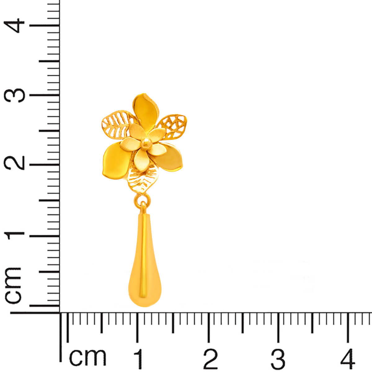 Soft Blossom Charm Gold Short Necklace