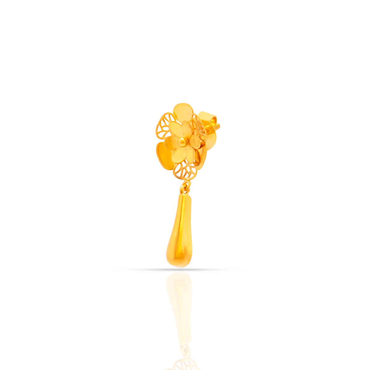Captivating Blooming Charm Gold Short Necklace