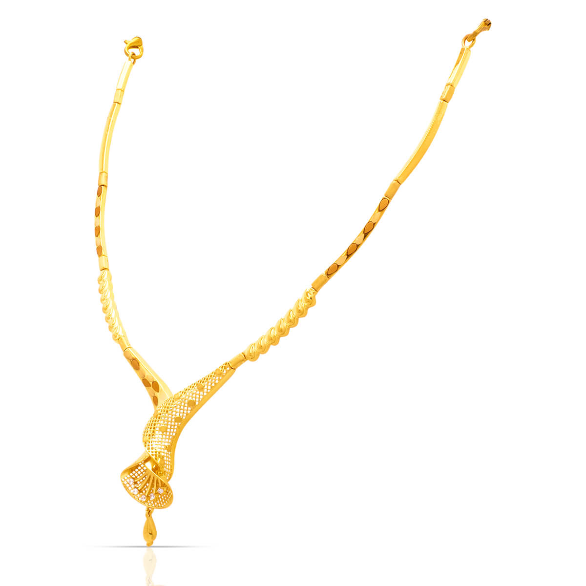 Contemporary Grace Gold Short Necklace