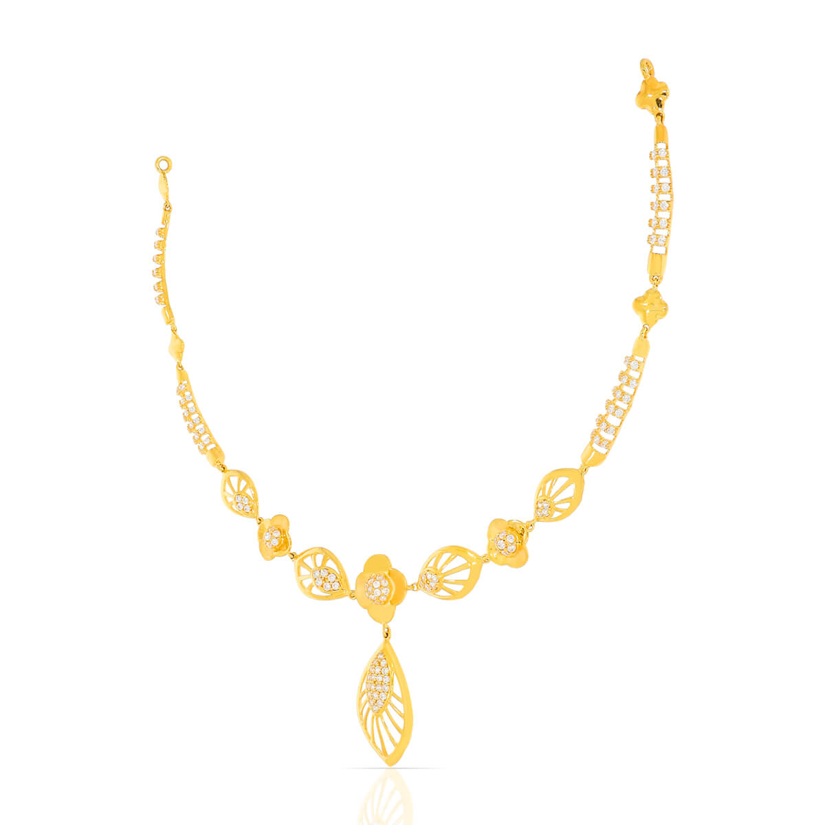 Graceful Radiance Gold Short Necklace