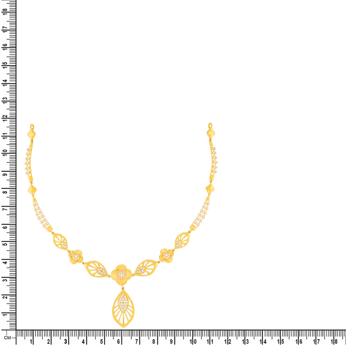 Graceful Radiance Gold Short Necklace