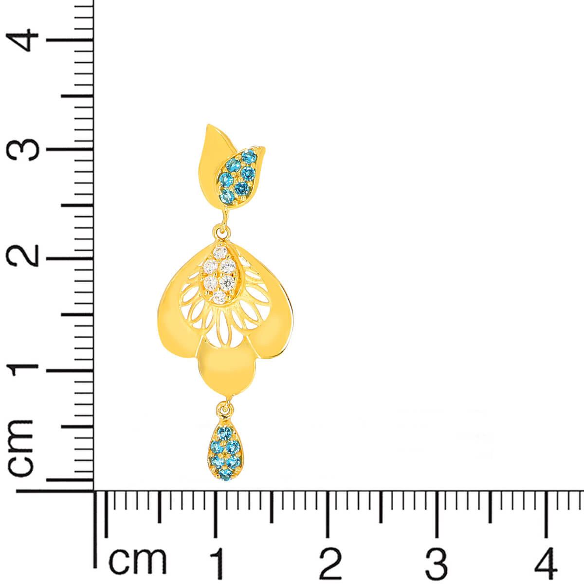 Modern Petal Charm Gold Short Necklace