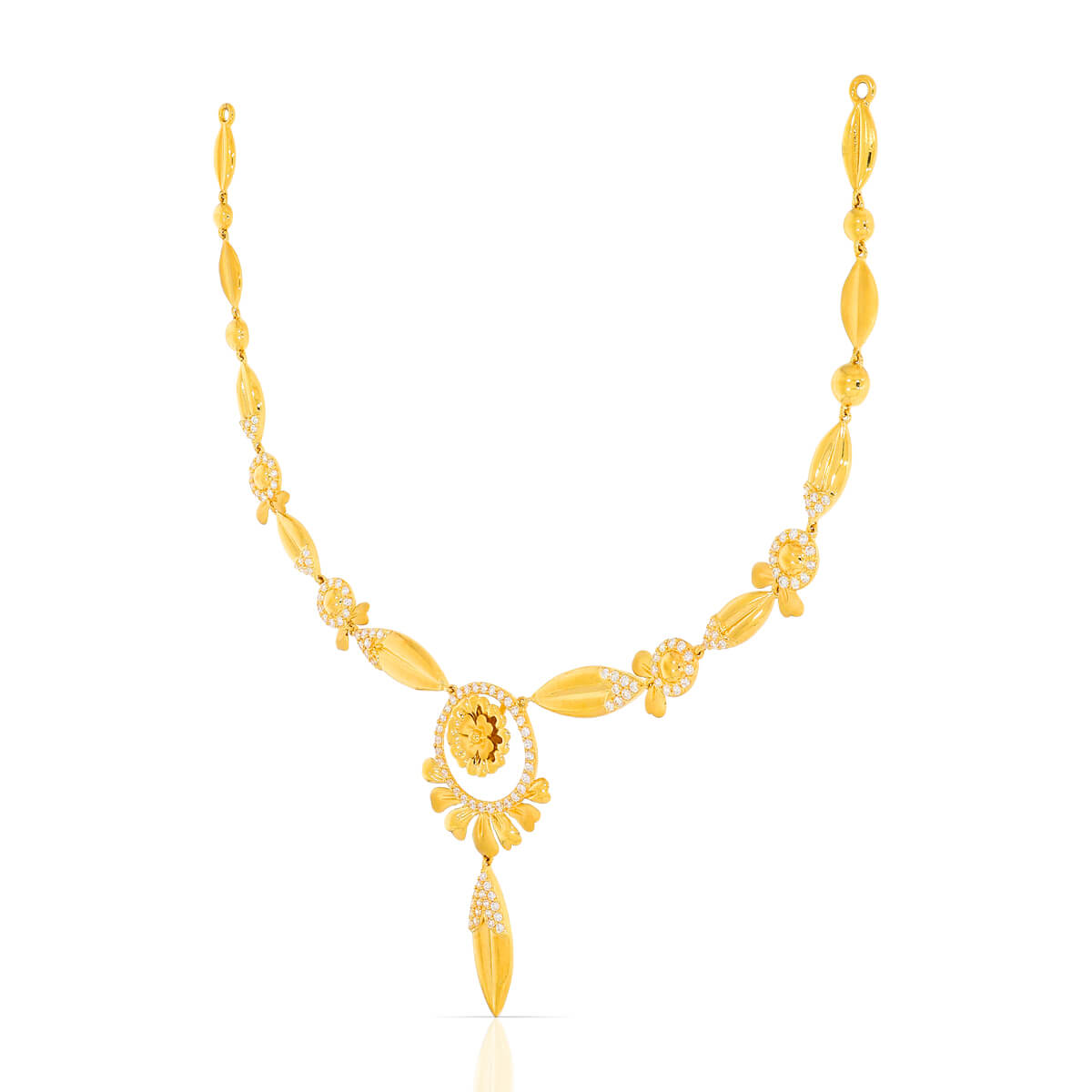 Modern Grace Gold Short Necklace