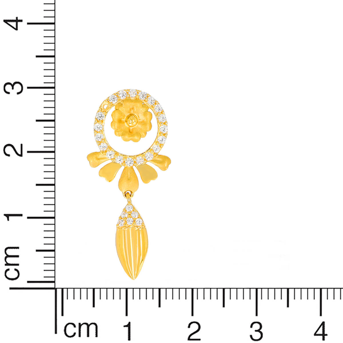 Petite Floral Charm Gold Short Necklace
