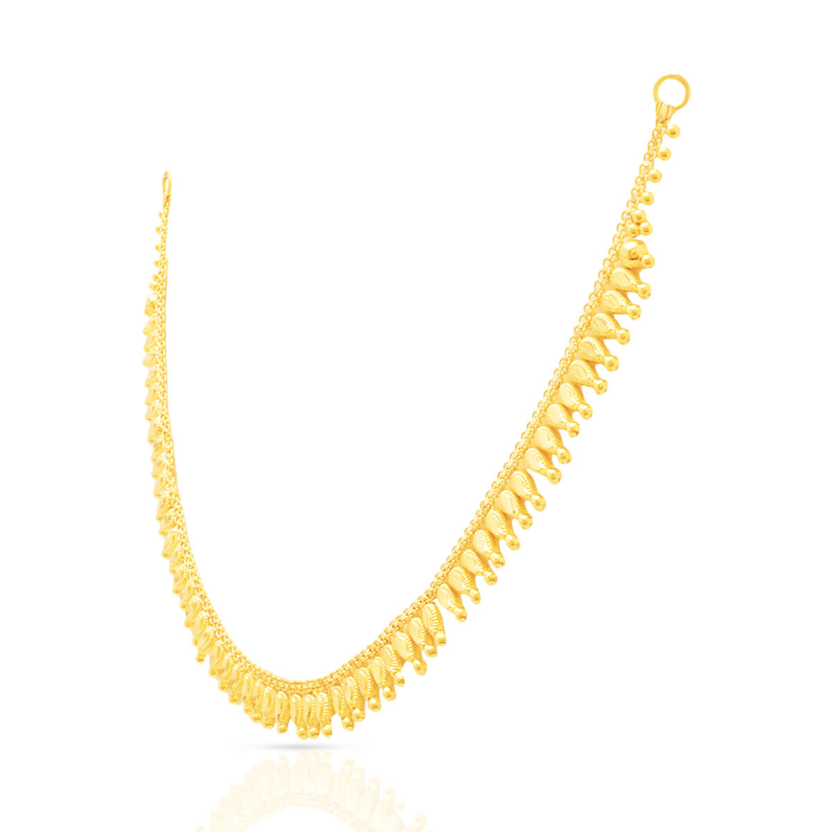 Gold Short Necklace with Refined Elegance