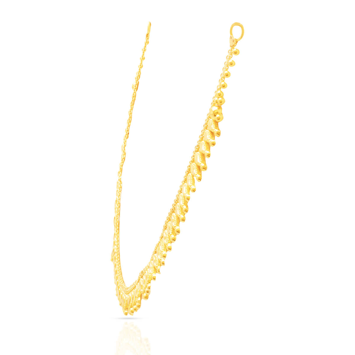 Gold Short Necklace with Refined Elegance
