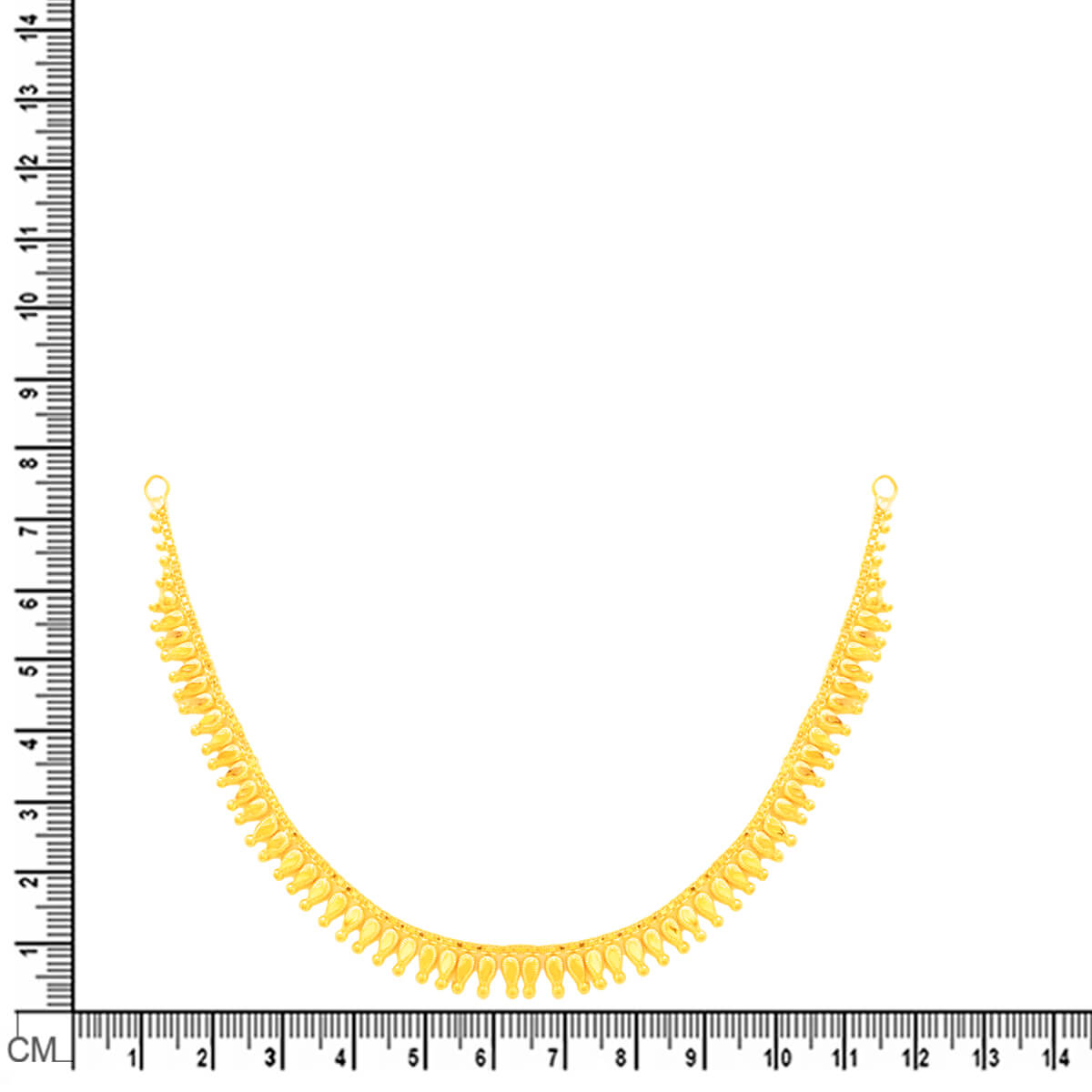 Gold Short Necklace with Refined Elegance