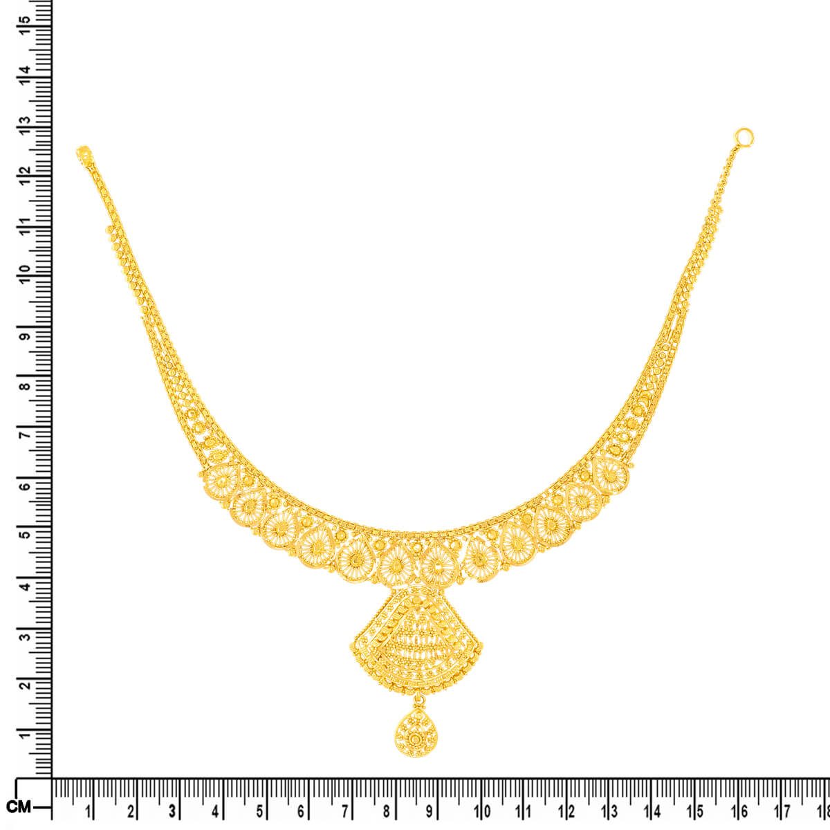 Gold Short Necklace with Classic Elegance