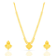 Long Gold Necklace with Dainty Glow