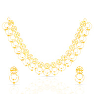 Soft Lustre 22K Gold Orb Short Necklace Set