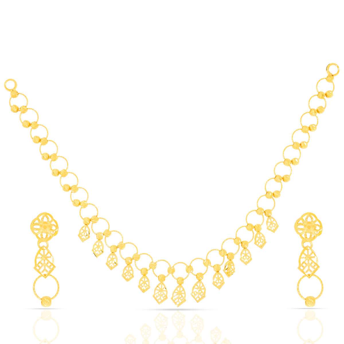 Majestic Glow Gold Short Necklace