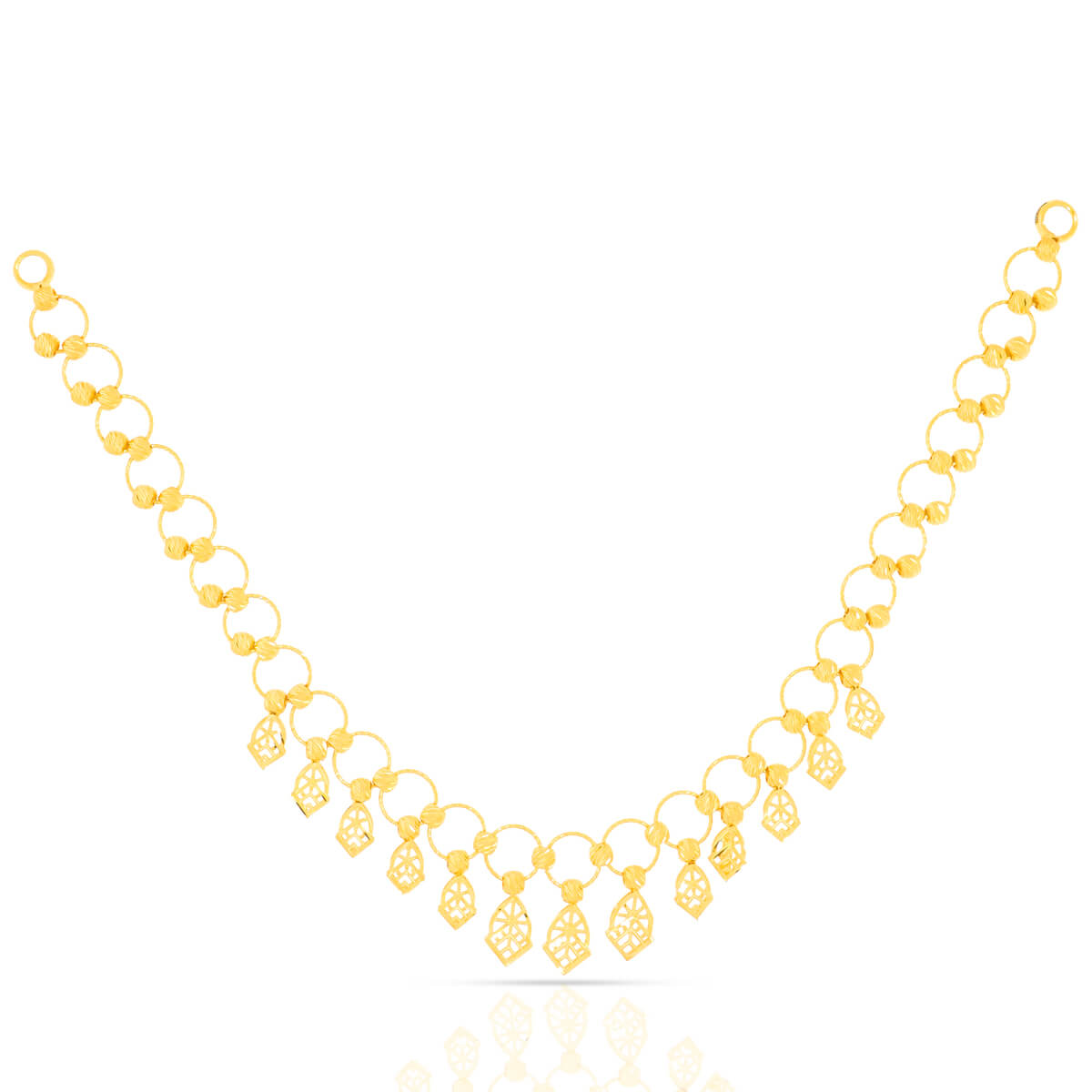 Majestic Glow Gold Short Necklace