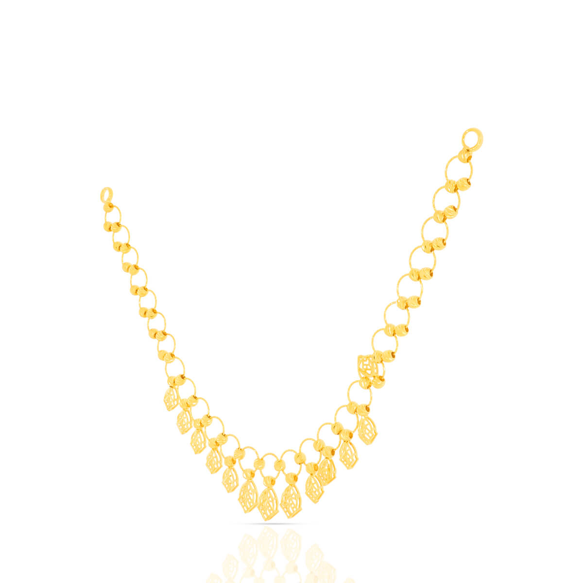 Majestic Glow Gold Short Necklace