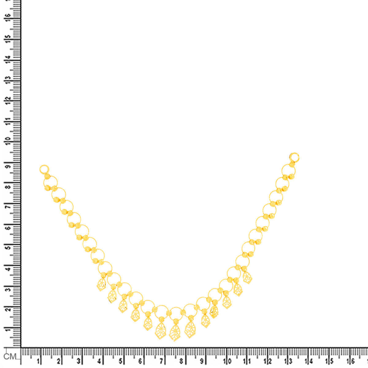 Majestic Glow Gold Short Necklace