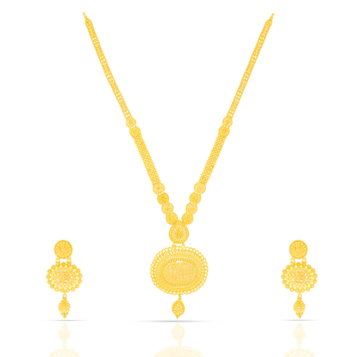 Charming Grace Long Gold Necklace