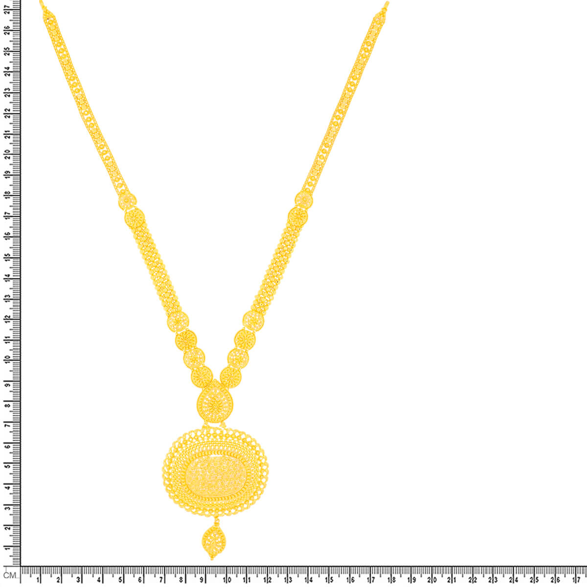 Charming Grace Long Gold Necklace