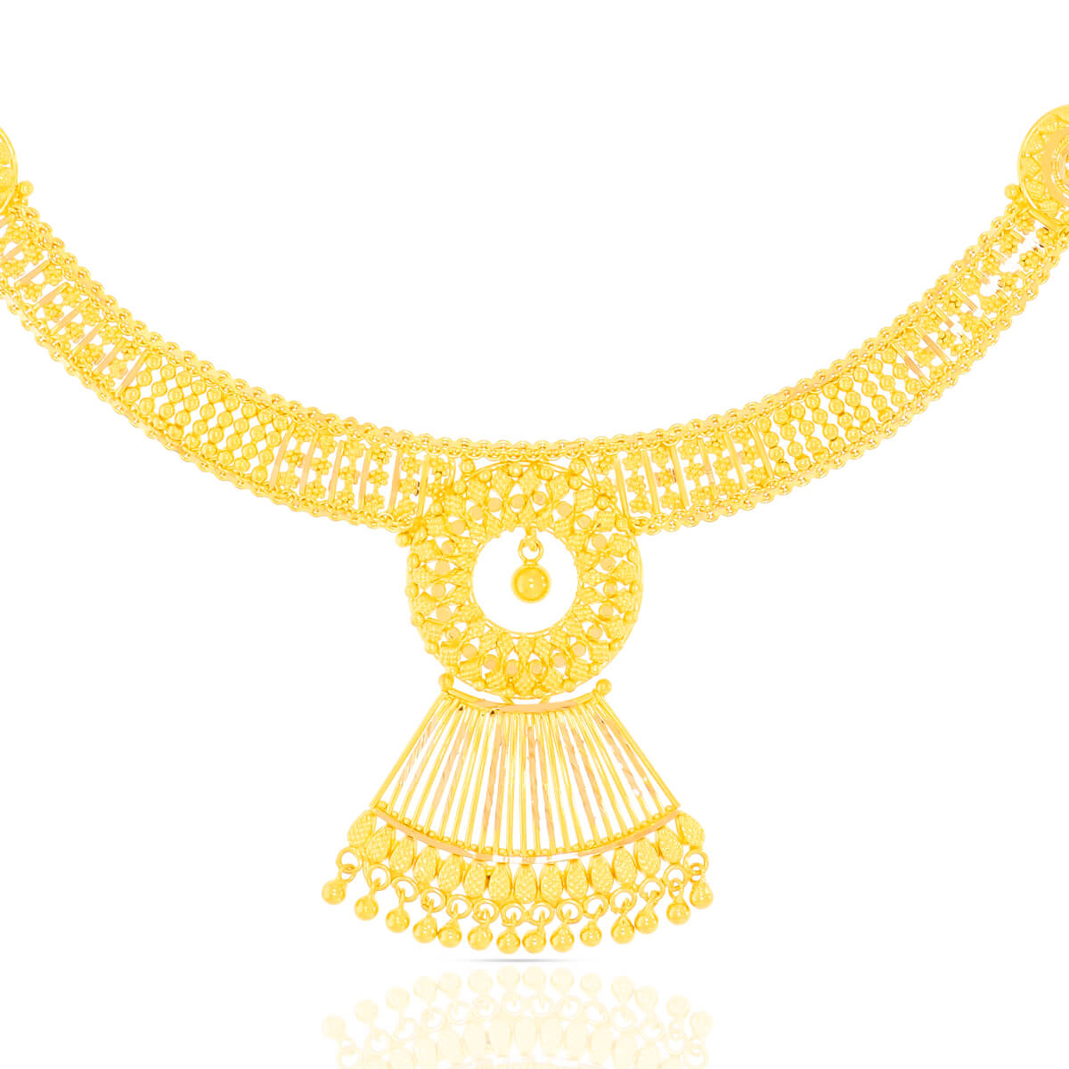 Graceful and Glorious Wedding Gold Necklace