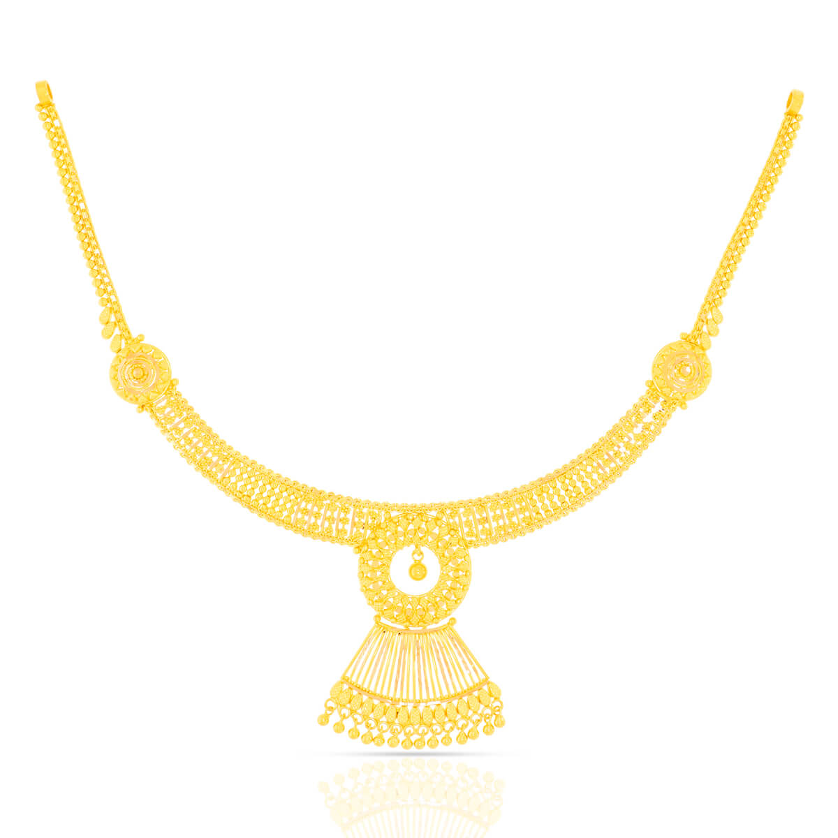 Graceful and Glorious Wedding Gold Necklace