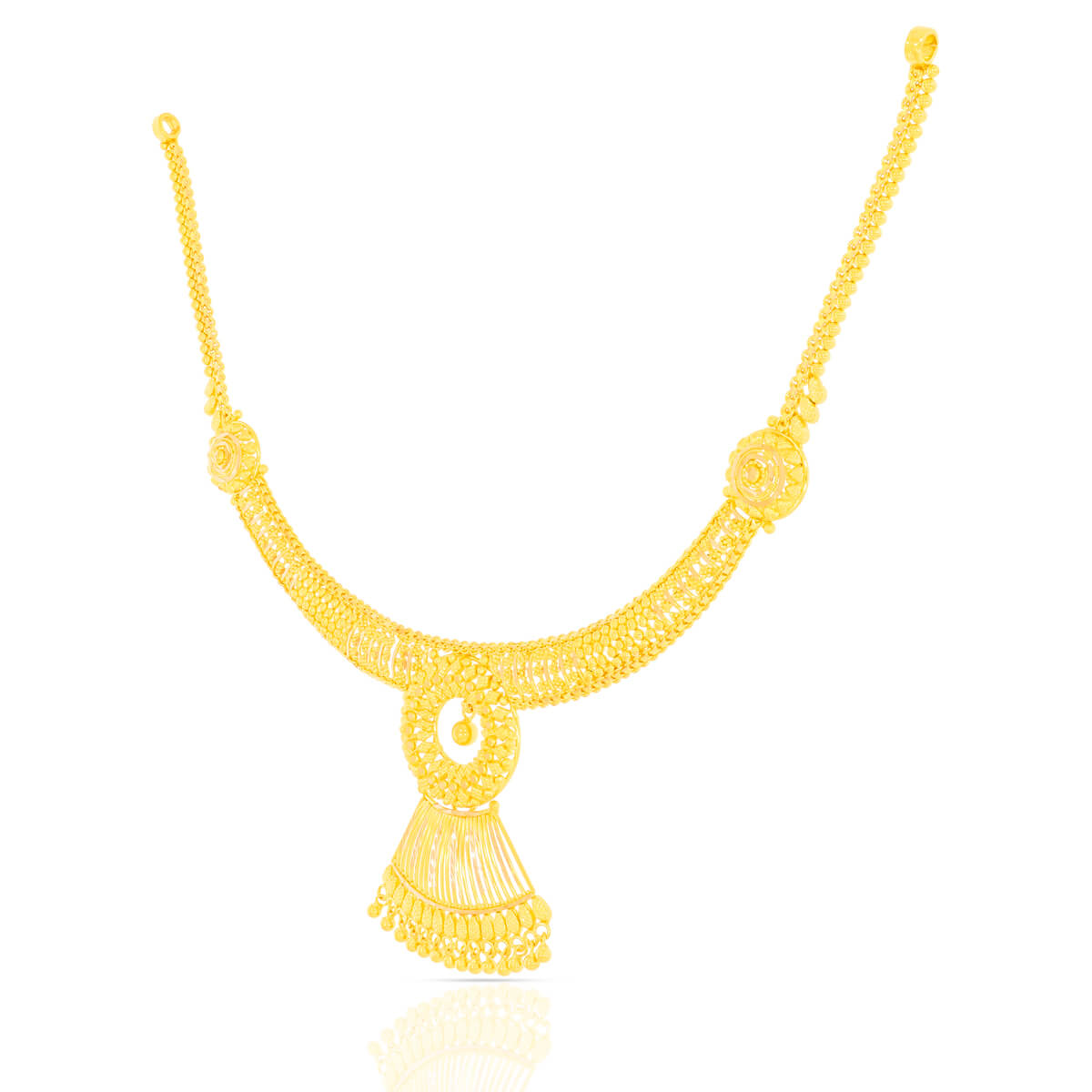 Graceful and Glorious Wedding Gold Necklace
