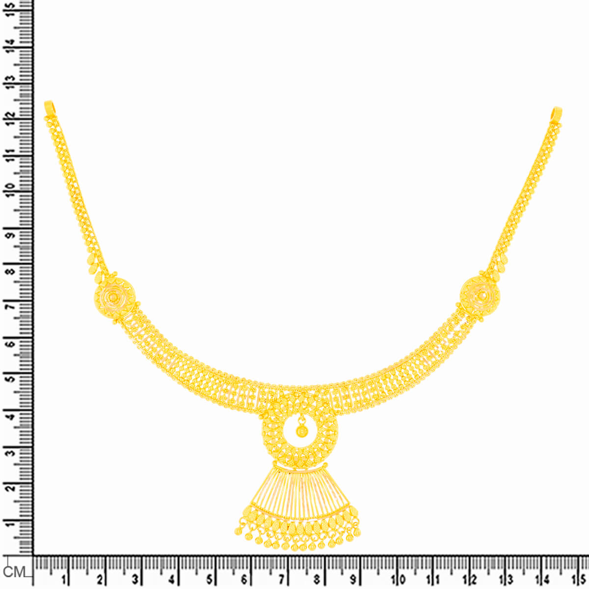 Graceful and Glorious Wedding Gold Necklace