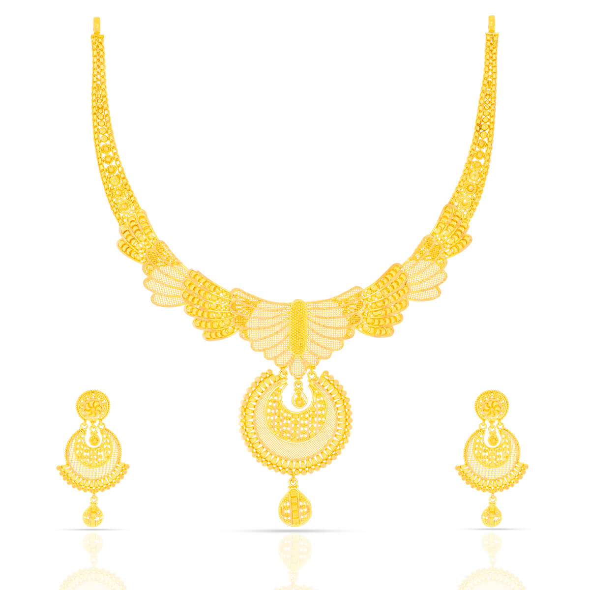 Glamorous Elegance Wedding Gold Necklace