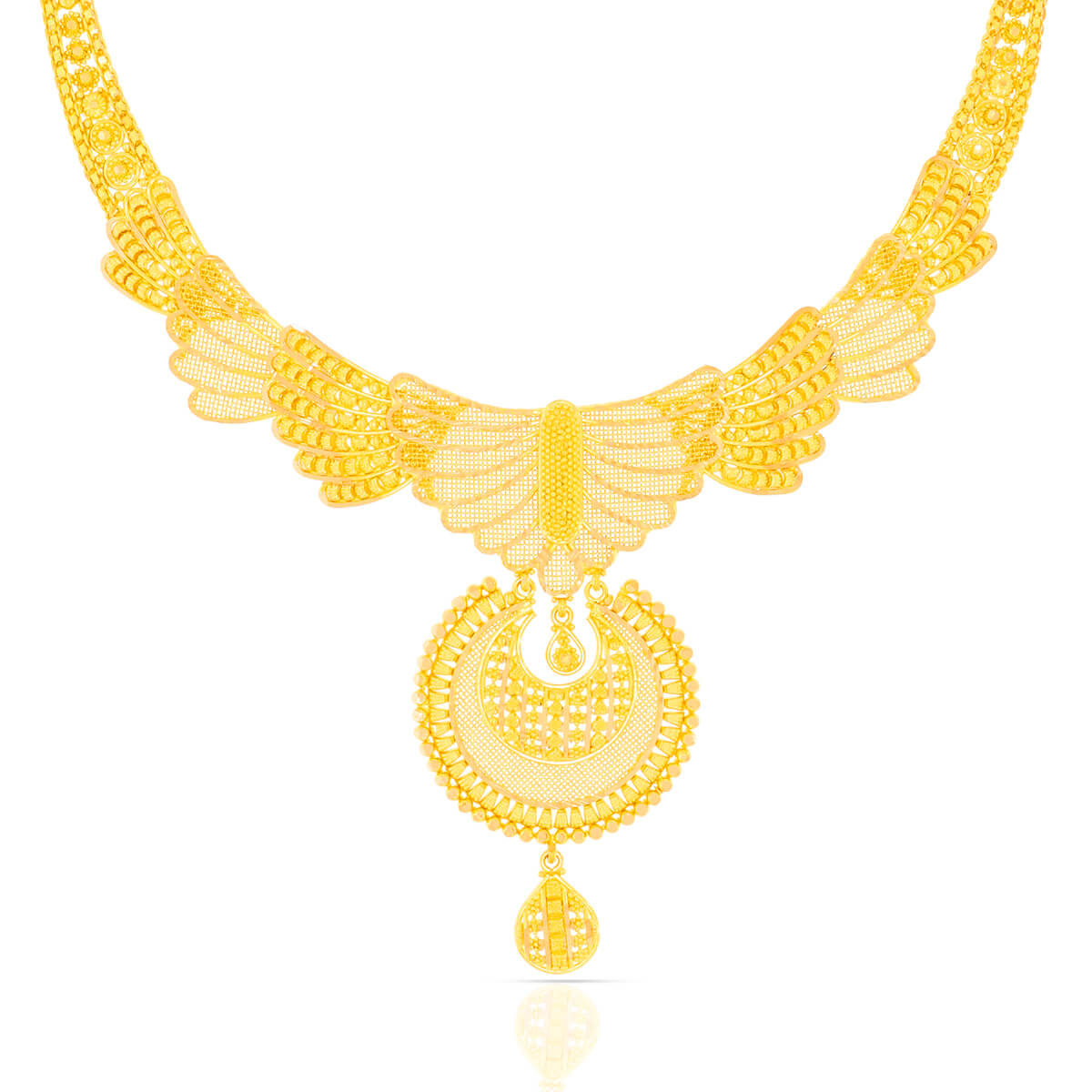 Glamorous Elegance Wedding Gold Necklace