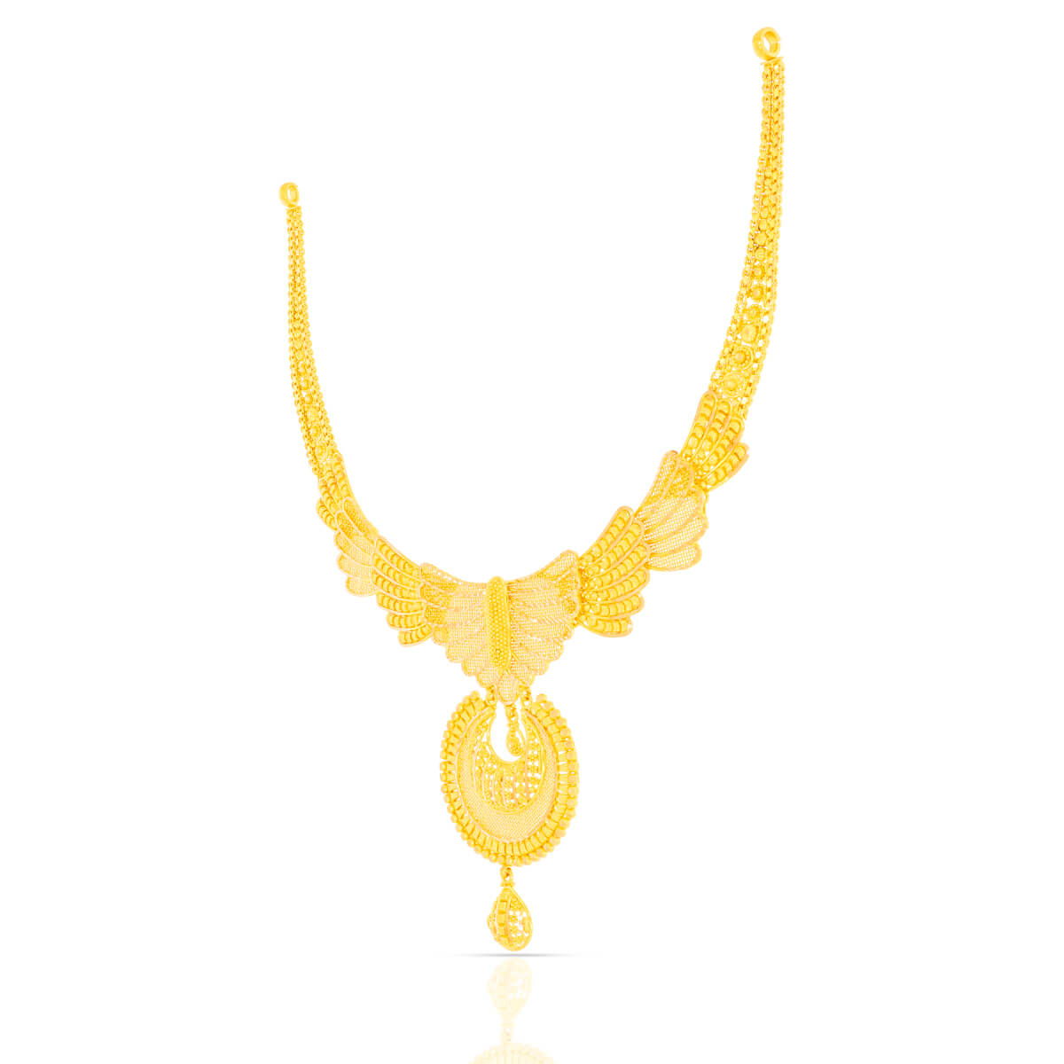 Glamorous Elegance Wedding Gold Necklace