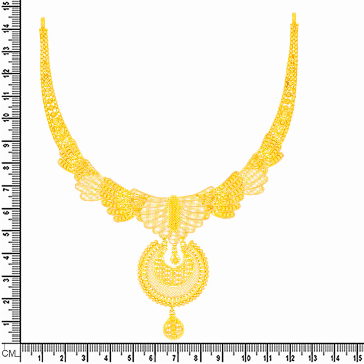 Glamorous Elegance Wedding Gold Necklace