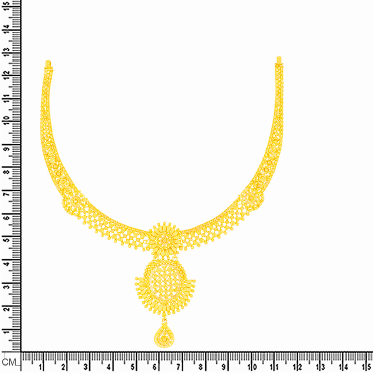 Majestic Elegance Gold Short Necklace