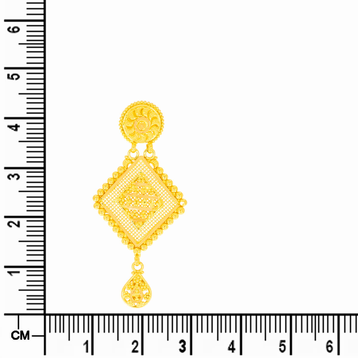 Majestic Gleam Cuboid Gold Short Necklace