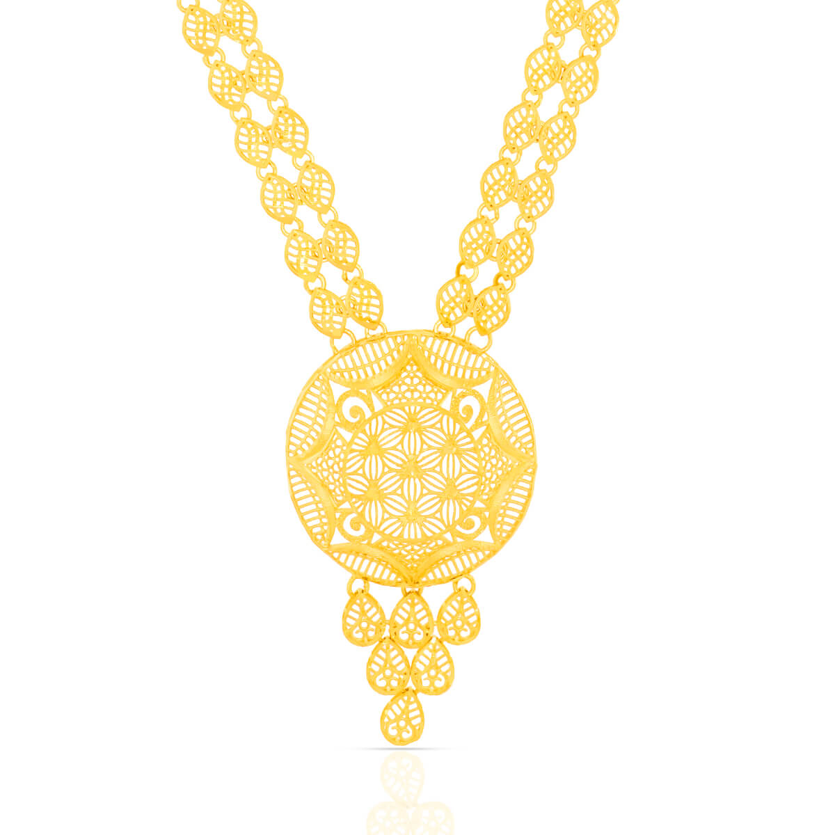 Long Gold Necklace with Classic Grace