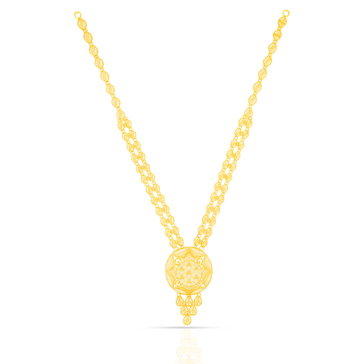 Long Gold Necklace with Classic Grace