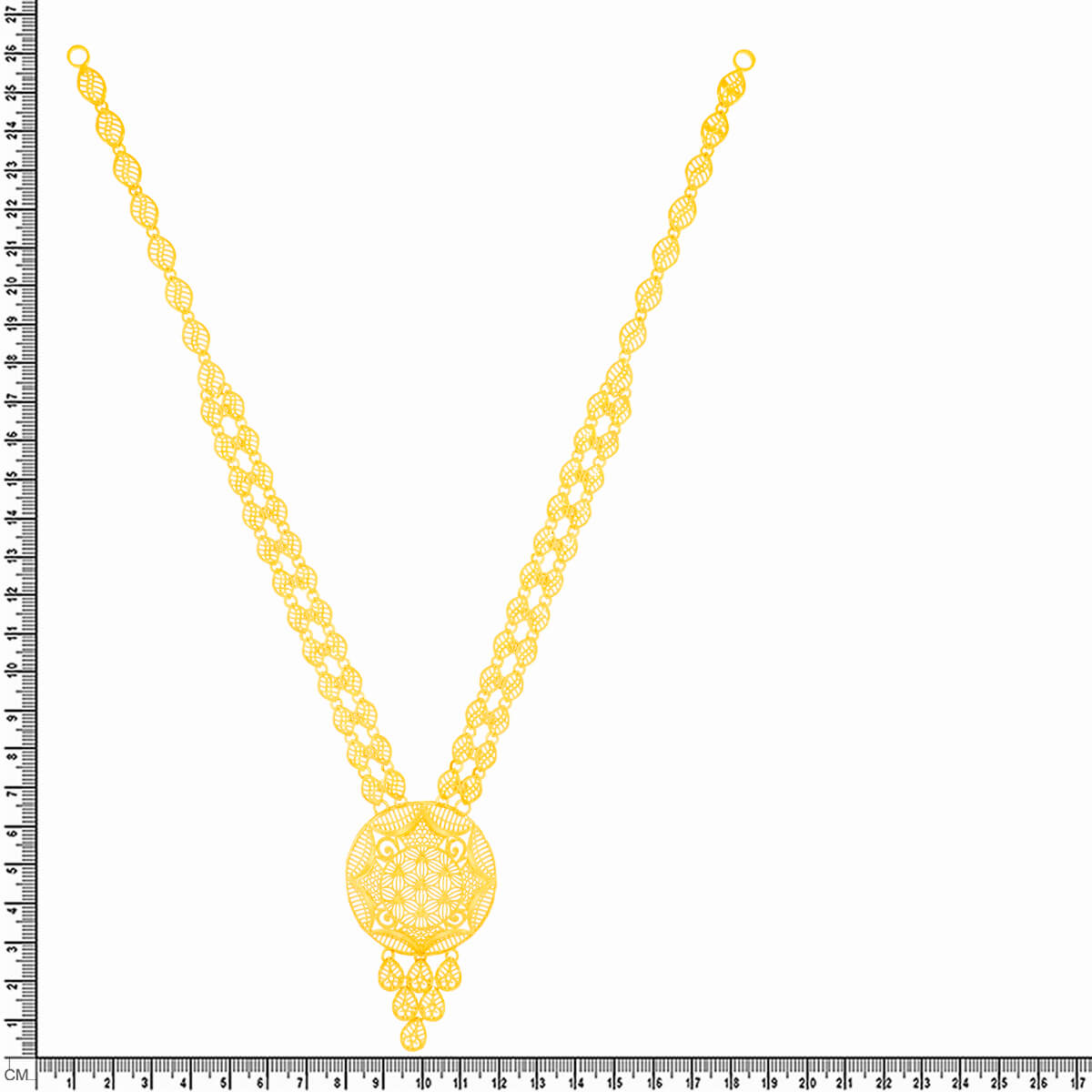 Long Gold Necklace with Classic Grace
