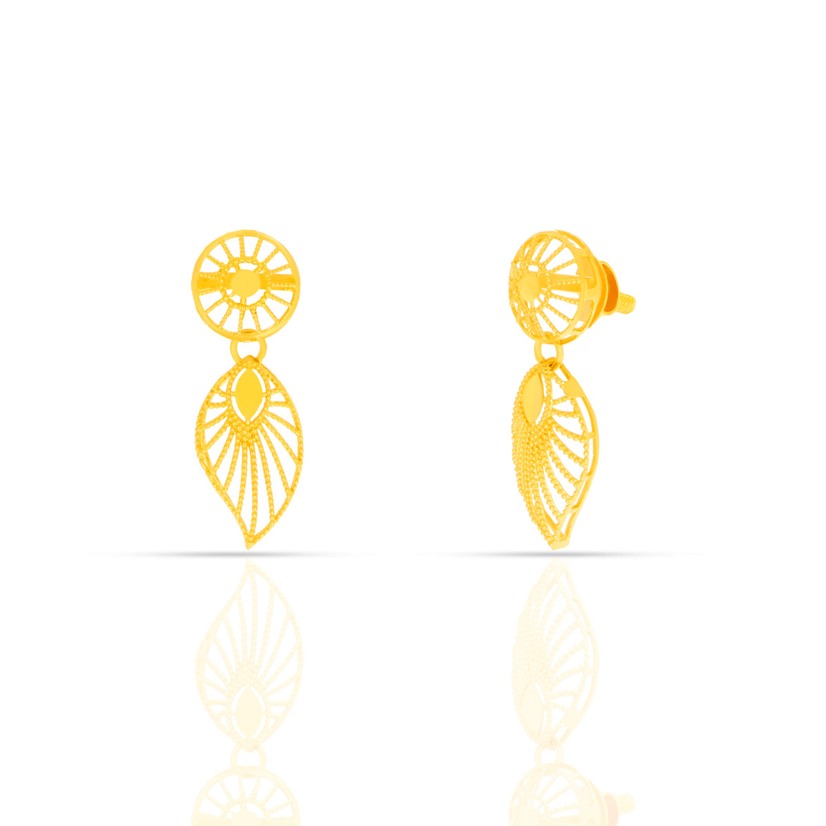 Leaf Jewel Gold Necklace Set
