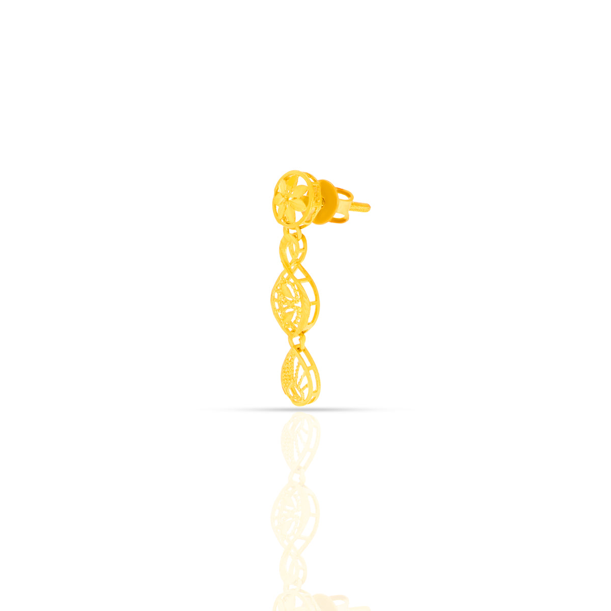 Graceful Gold Leaf Necklace Set