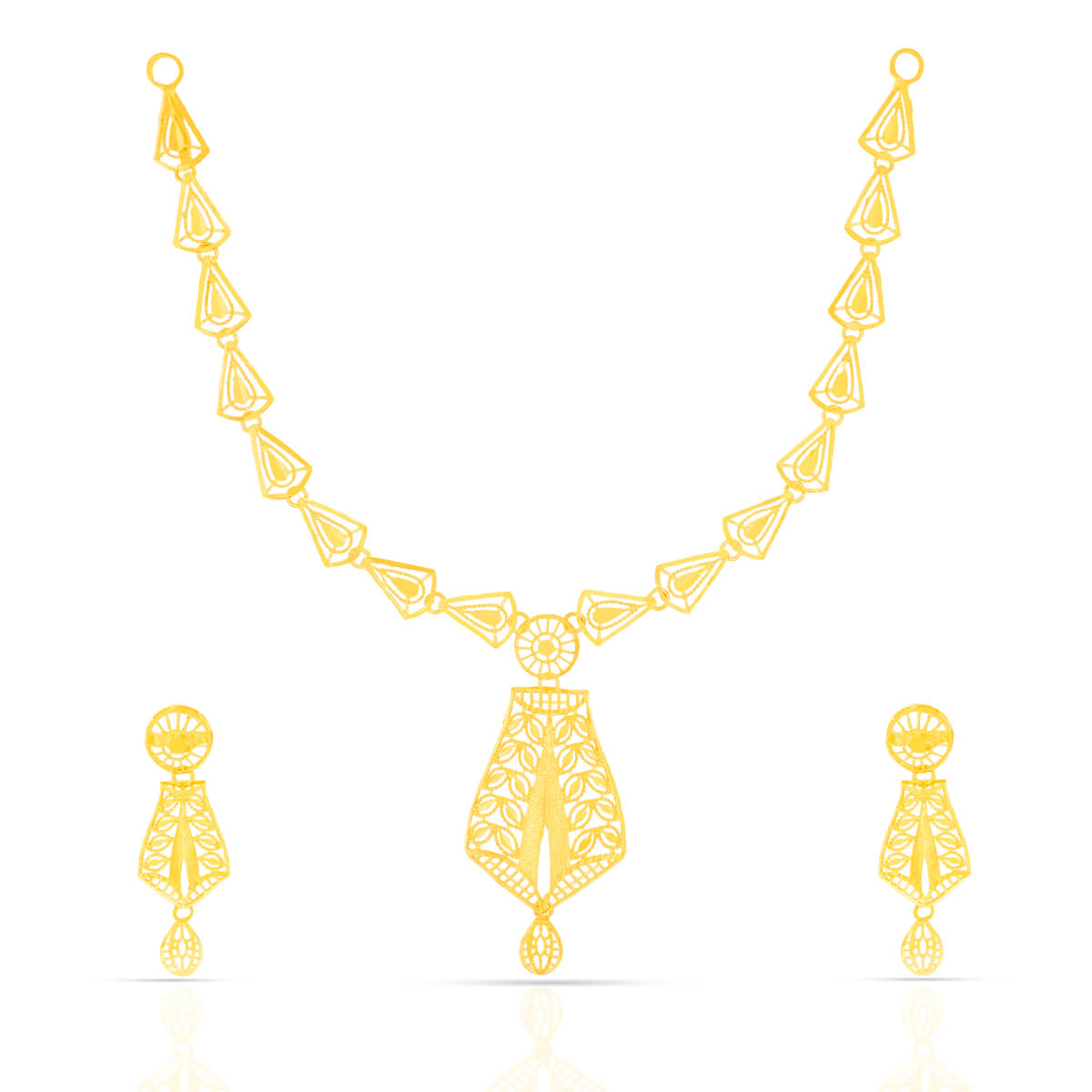 Majestic Gleam Gold Short Necklace