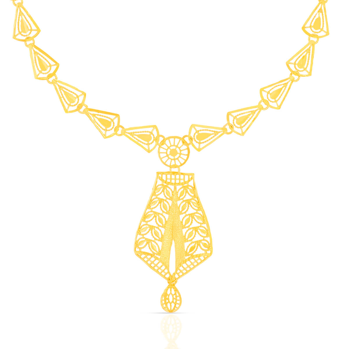 Majestic Gleam Gold Short Necklace