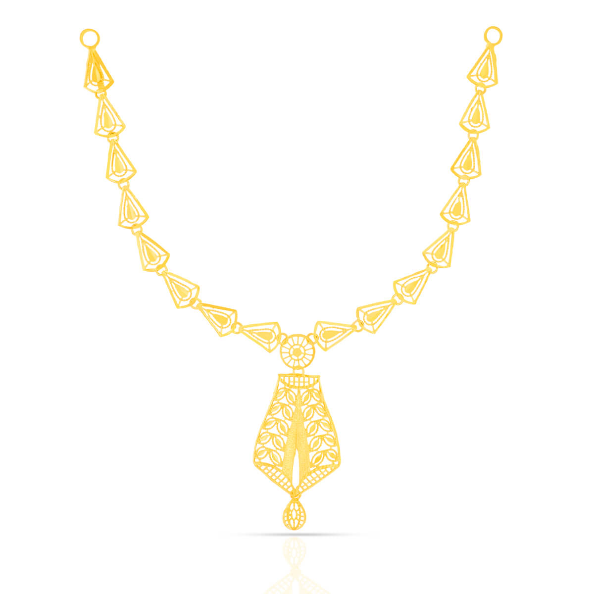 Majestic Gleam Gold Short Necklace