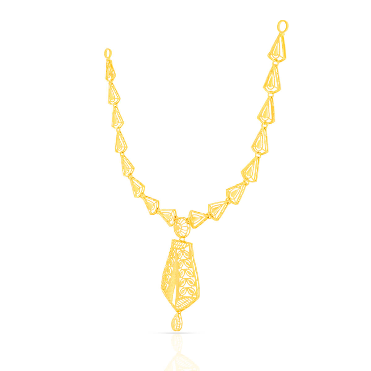 Majestic Gleam Gold Short Necklace