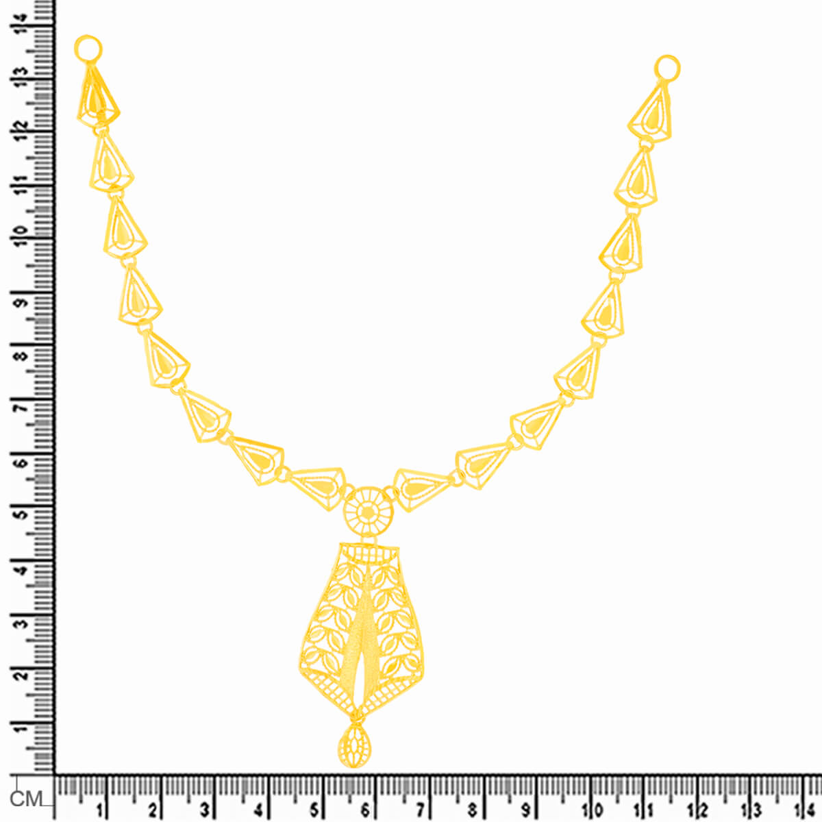 Majestic Gleam Gold Short Necklace