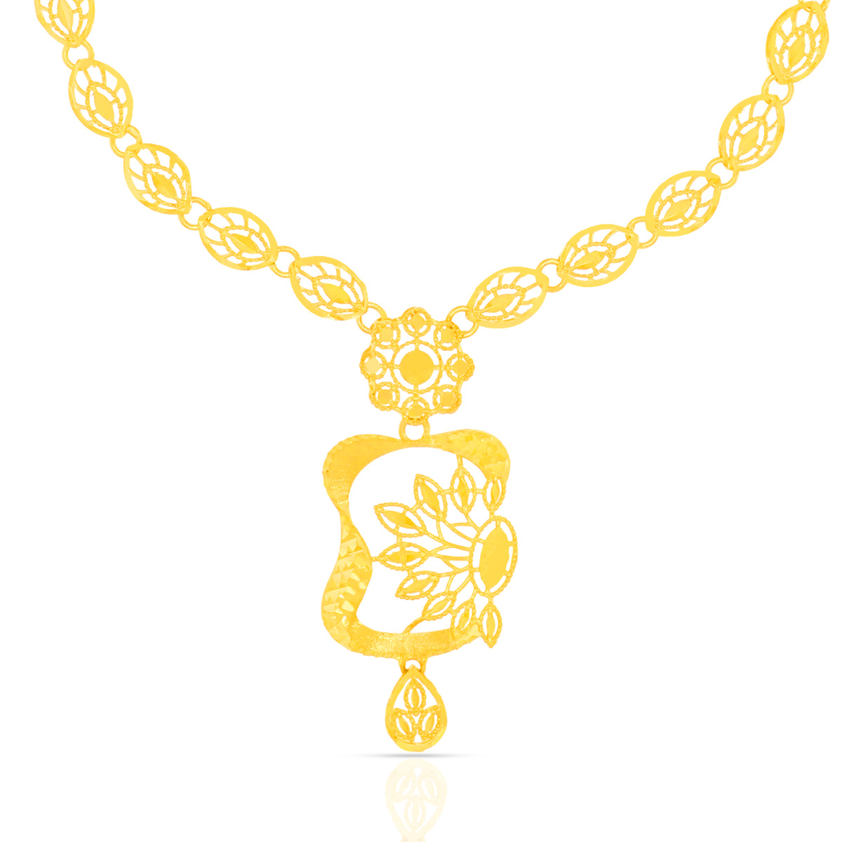 Golden Evergreen Necklace Set